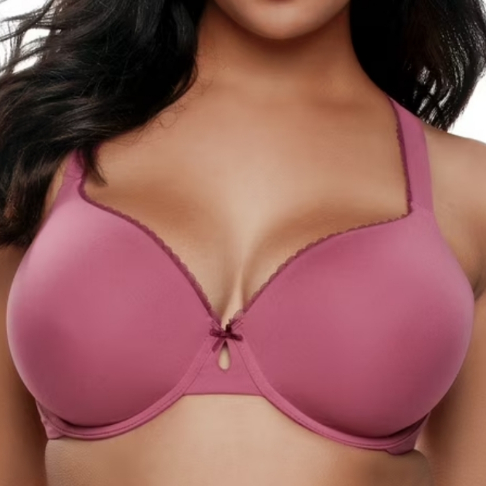Paramour by Felina 135031 Sensational T-Shirt Bra, Pink, Sz 34G